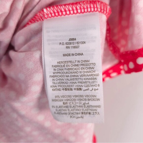 Boden Viscose Blend Wrap Tie V Neck Short Sleeve‎ Top Polka Dot J0664 Size 8P - Picture 9 of 9